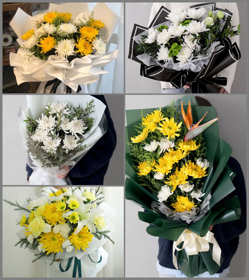浙江省金华武义县茭道镇上茭道村白事花束代送